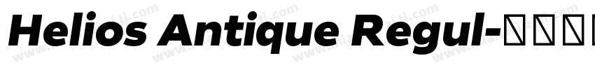Helios Antique Regul字体转换